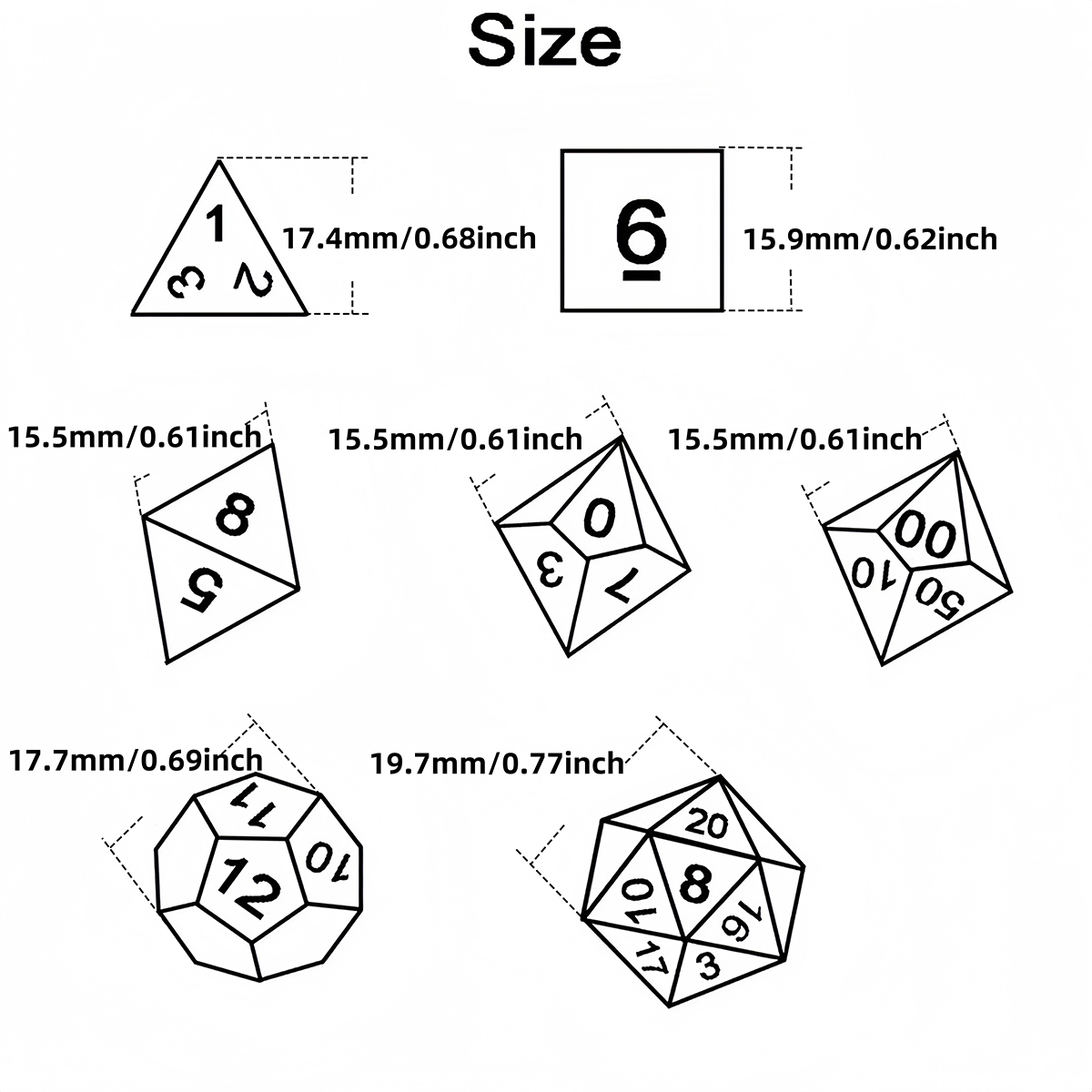 DND Würfel Set 7 stücke Mischf – Board Game Live Bewertung und Preis